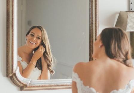 Mirror and Fermat's principle: We can see ourselves in the mirror and take our mirror reflected selfie as a consequence of Fermat's Principle, the topic of discussion of the blog. Photo-credit: weddingwire dot com